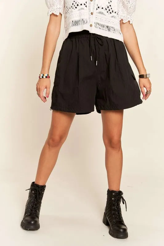 ADORA Drawstring Shorts with Pockets 410f976e-a86b-43d0-a99c-9b24ed98f942-Max