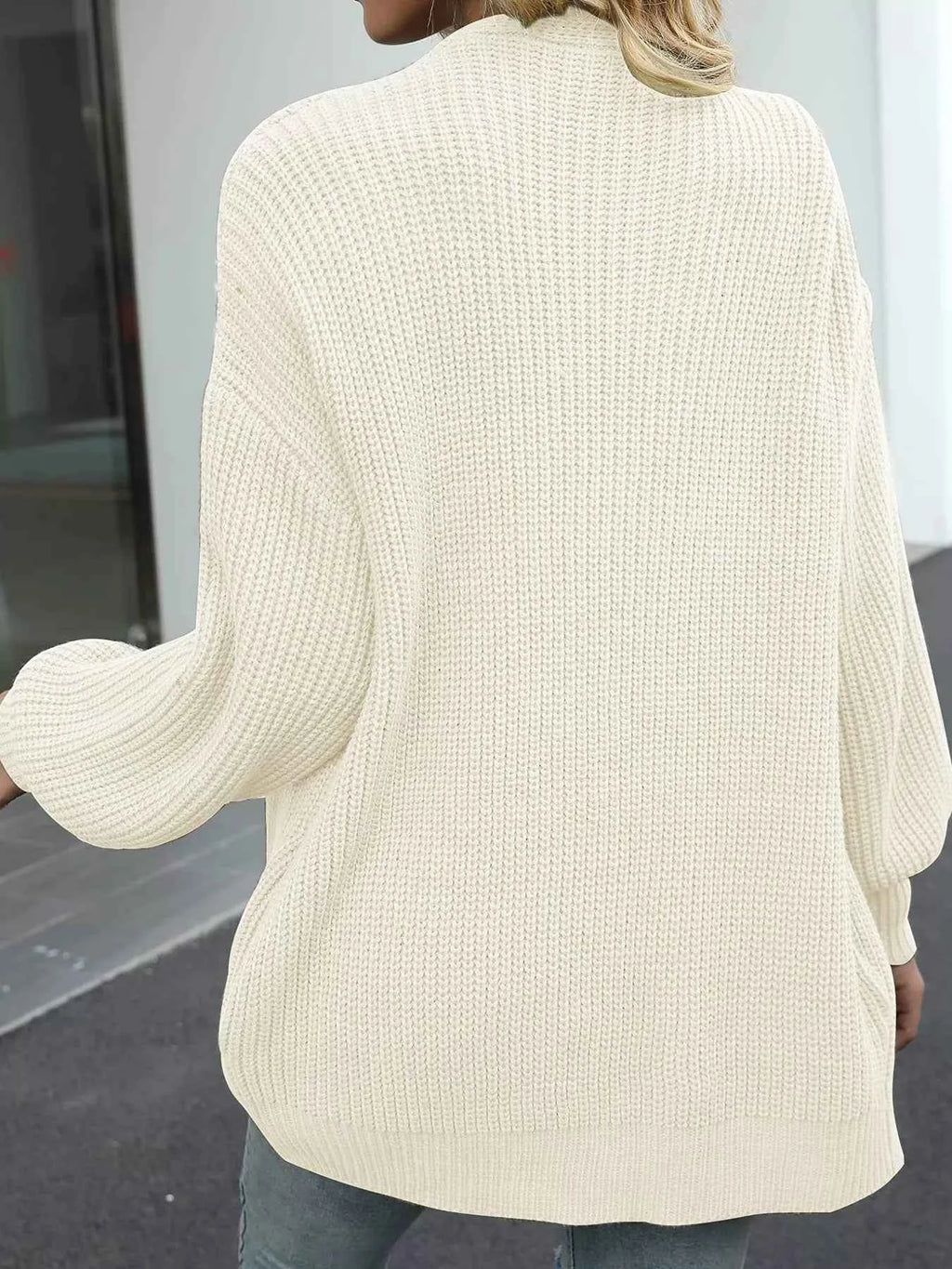 Oversized Chunky Knit Open Front Cardigan 413207c145db4a52a3574da33e273330-Max-Origin