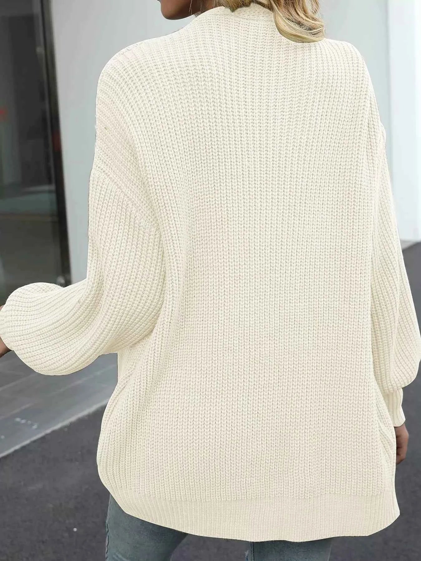 Oversized Chunky Knit Open Front Cardigan 413207c145db4a52a3574da33e273330-Max-Origin