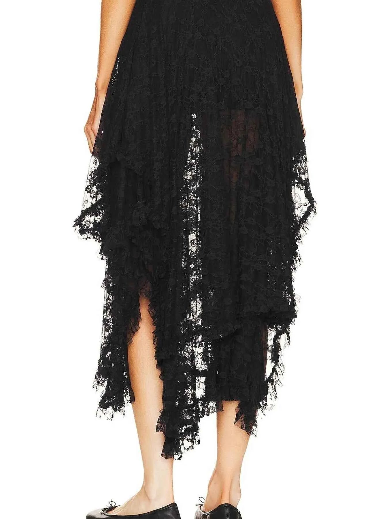 Asymmetrical Lace Midi Skirt 413b143a299c42aa80df4d622be677e3-Max-Origin