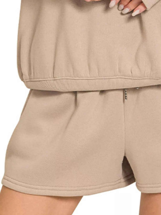 Fleece Boat Neck Sweatshirt and Shorts Set 414bb33f-5315-4451-a1d2-e08de92a5648-Max-Origin