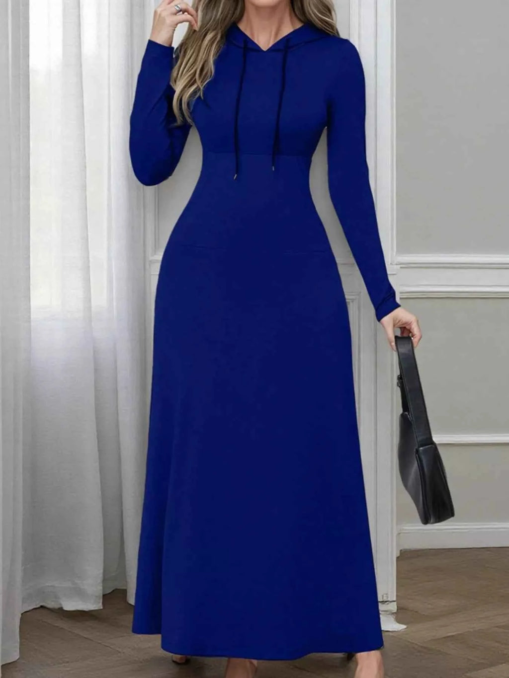 Drawstring Long Sleeve Hooded Maxi Dress 41790862-3b44-4da7-95c0-ed44a2e50ea1-Max-Origin