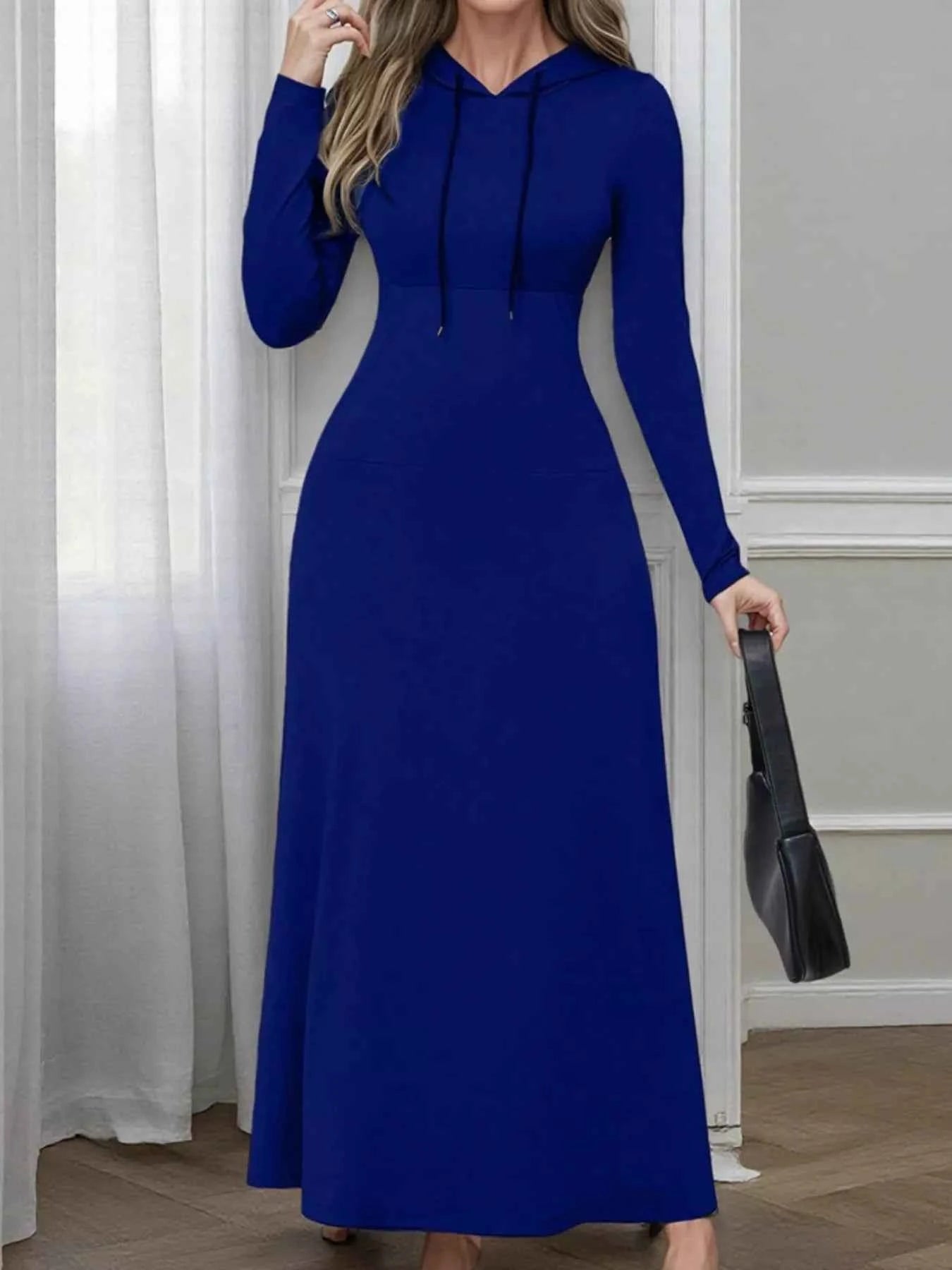 Drawstring Long Sleeve Hooded Maxi Dress 41790862-3b44-4da7-95c0-ed44a2e50ea1-Max-Origin
