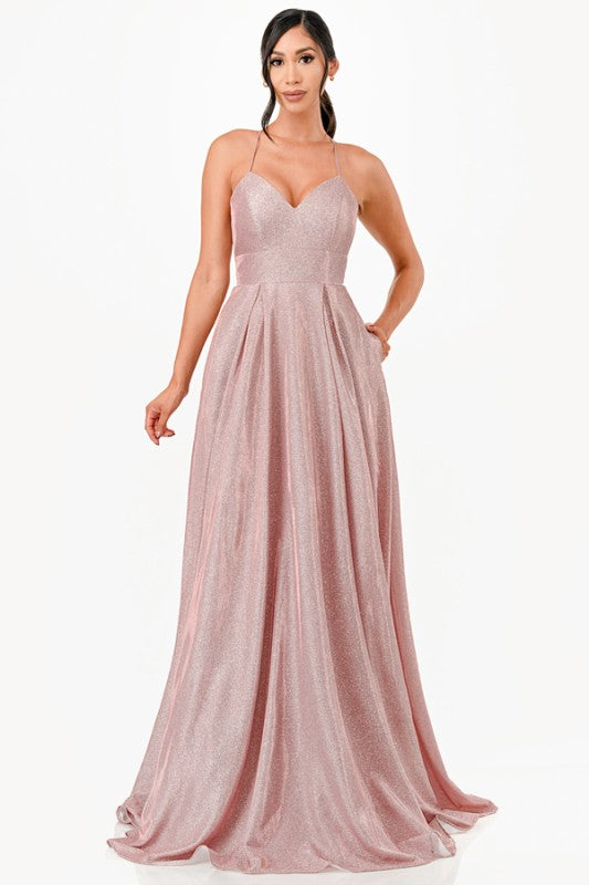 Ombre Chiffon Prom Dress – Lace-Up Back Glitter Evening Gown for Women Rose Gold 418cecb0-2b73-4277-8540-32d6bbb5e6a1