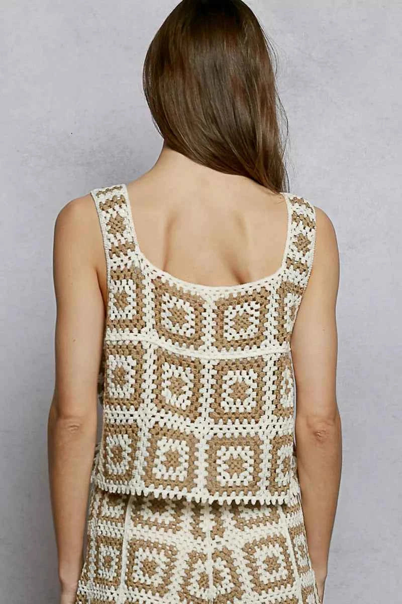 POL Openwork Square Neck Cropped Crochet Tank with Granny Square Weave 41b2ed66-64a9-48cf-8874-bdd00b462398-Max-Origin
