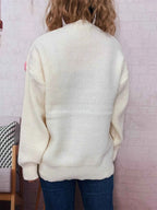 Bear Decoration Round Neck Sweater 41c47a0a152045c6b354b639ee1bdea6-Max-Origin