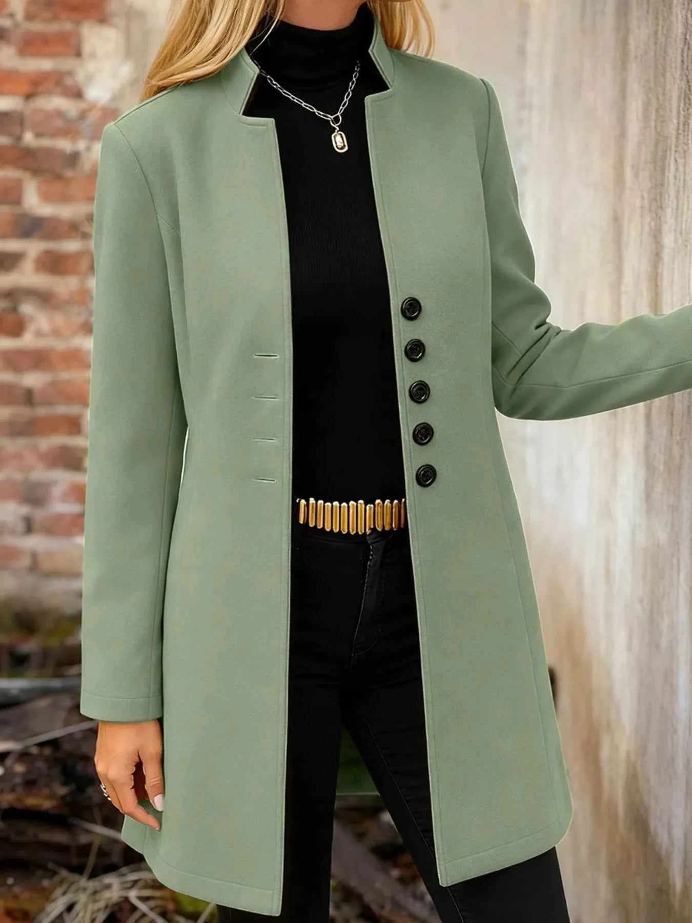 Button-Down Longline Outerwear Matcha Green 41d58950-9a91-4c57-abdd-7f20ddf617e5-Max-Origin