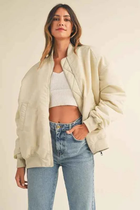 MABLE Back Ruched Utiltiy Bomber Jacket 41de43f188f2483b8c018211f2b35fd9-Max-Origin