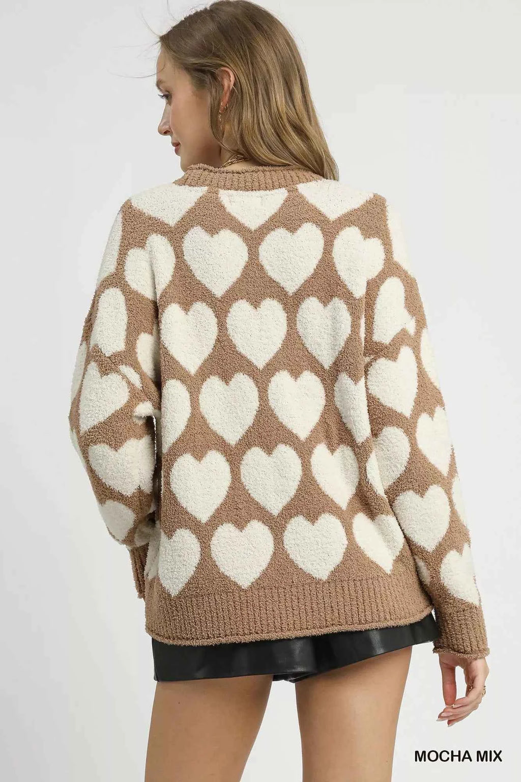Umgee Mix Heart Pattern Pearl Accent Sweater 41df9b4e-374a-487a-97a8-b8985a5bcfa9-Max-Origin