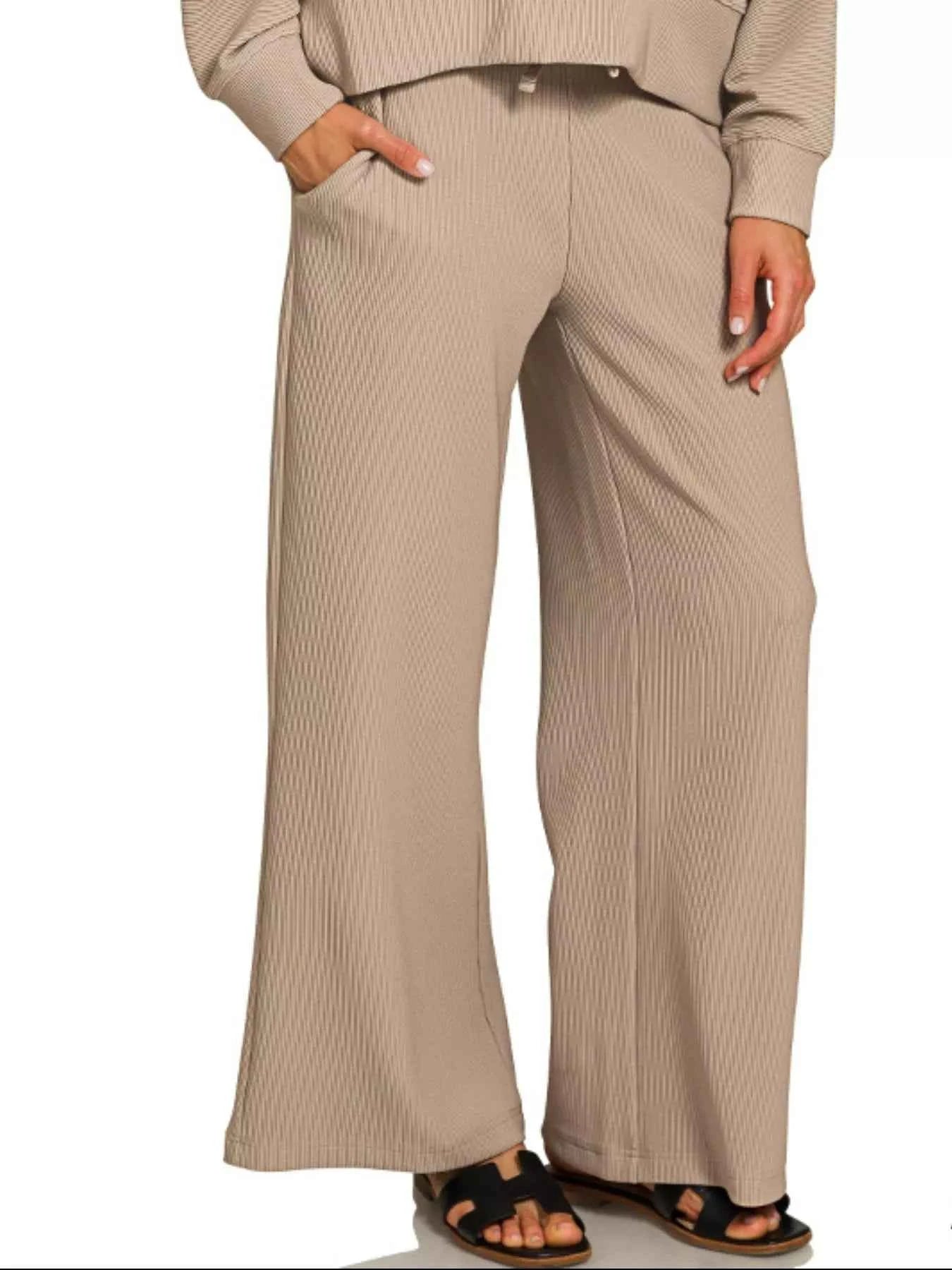 Zenana Ribbed Round Neck Pullover and Drawstring Pants Set 420c8c0d-9258-4d73-9ee4-d0b5898e1e43-Max-Origin