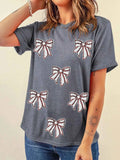 Sequin Bow Short Sleeve Tee Dark Gray 420d3b4544b846eb9ac576a56ebfb2bf-Max-Origin