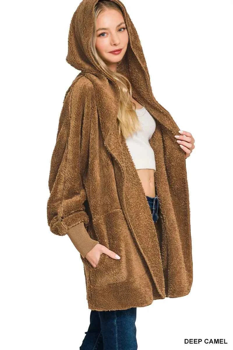 Zenana Hooded Faux Fur Jacket with Pockets 420e339dbb6648cba5d2424cd1cd623b-Max-Origin