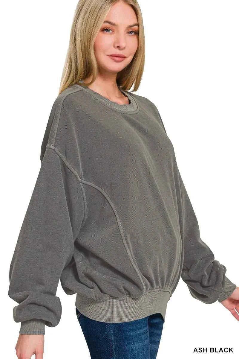 Zenana Soft Fleece Pigment Dye Pullover 42172042599343f9a0725074db6c583c-Max-Origin