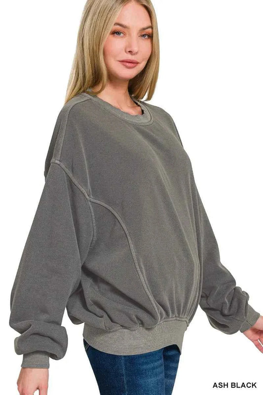 Soft Fleece Pigment Dye Pullover 42172042599343f9a0725074db6c583c-Max-Origin