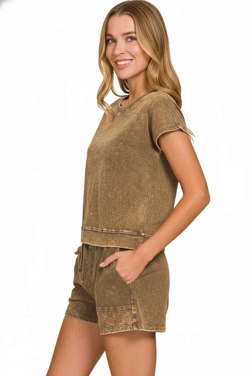 Zenana Premium Cotton Washed Sleeveless Top & Shorts Set 422feb26-1f9e-423c-925f-f30ba960f766-Max