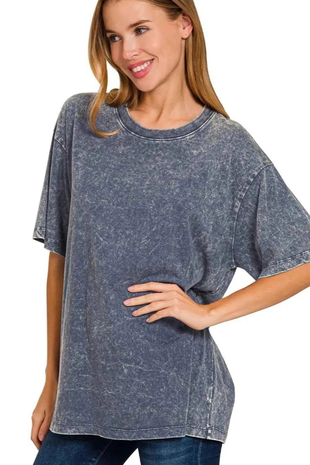 Zenana Washed Short Sleeve Top 4234fb01-f57f-4ed5-8d11-db984d44d5e8-Max-Origin
