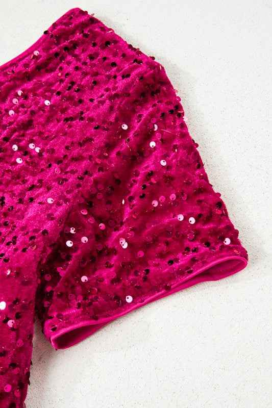 Sequin One Shoulder Thigh High Split Bodycon Gown 423d2315-d4de-4a82-867e-7469777dff00