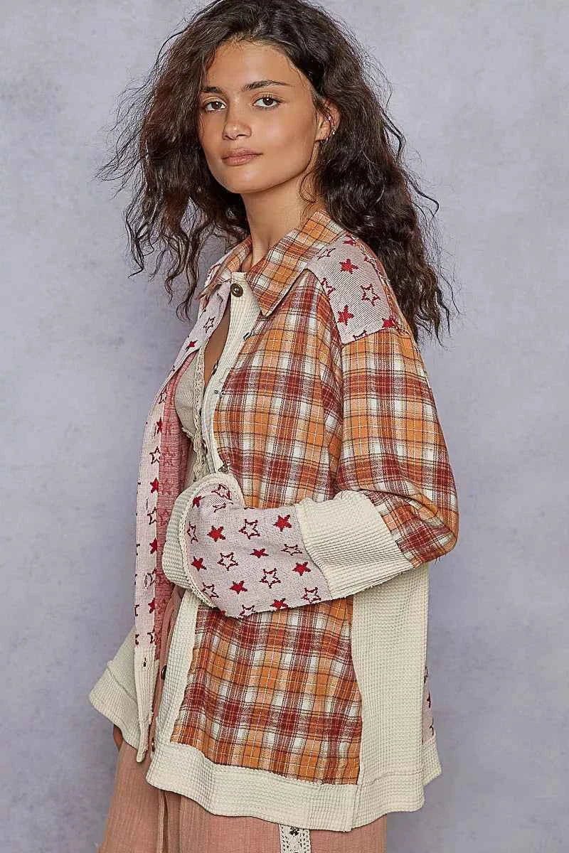 POL Plaid Contrast Button Down Shacket 4253dbd6-8dd9-4901-a9f1-3431a2c7901e-Max-Origin