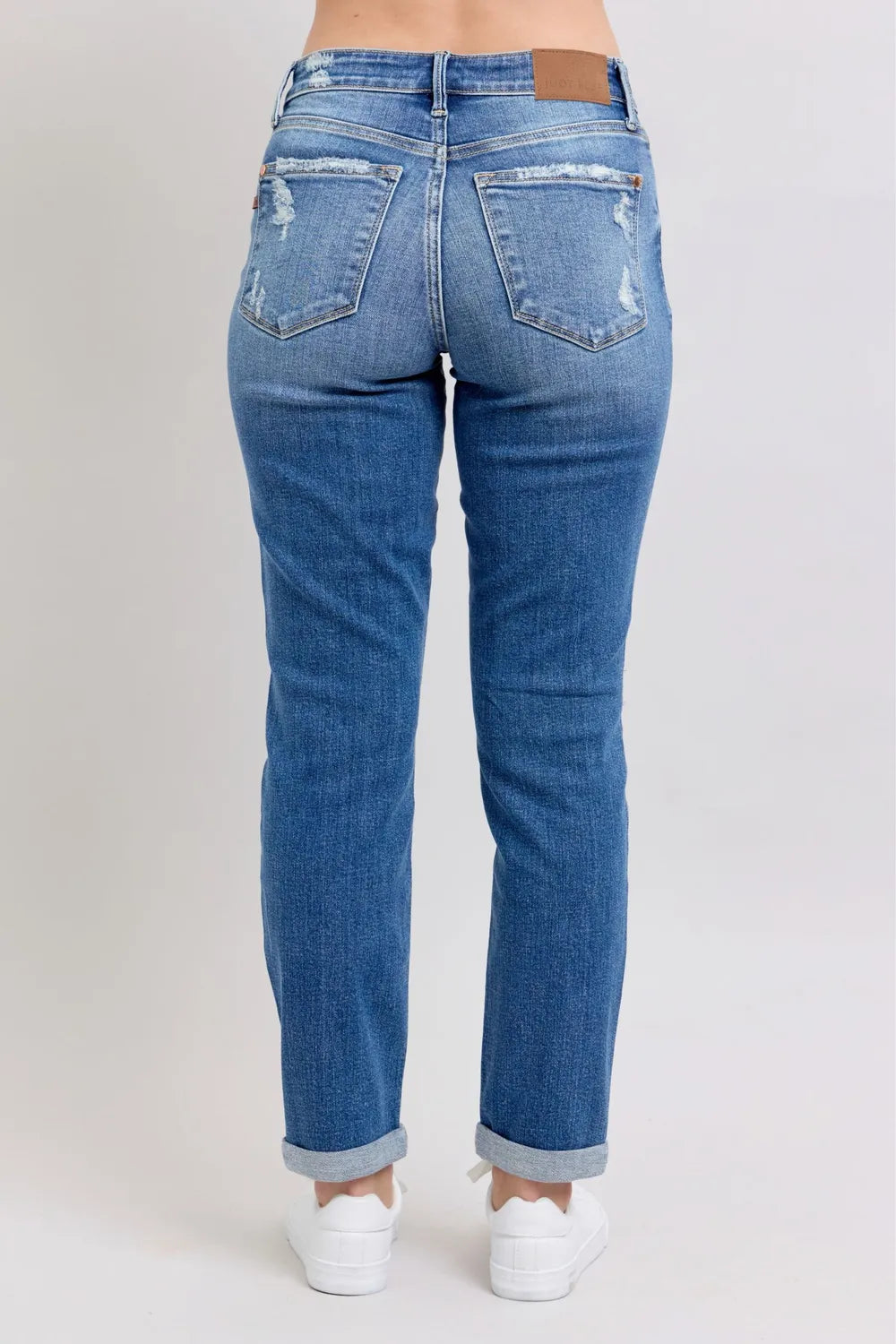 Judy Blue Full Size Button Fly Distressed Jeans with Pockets Plus Size 42616636-066e-4ee7-8064-b4b9319a2f1a-Max