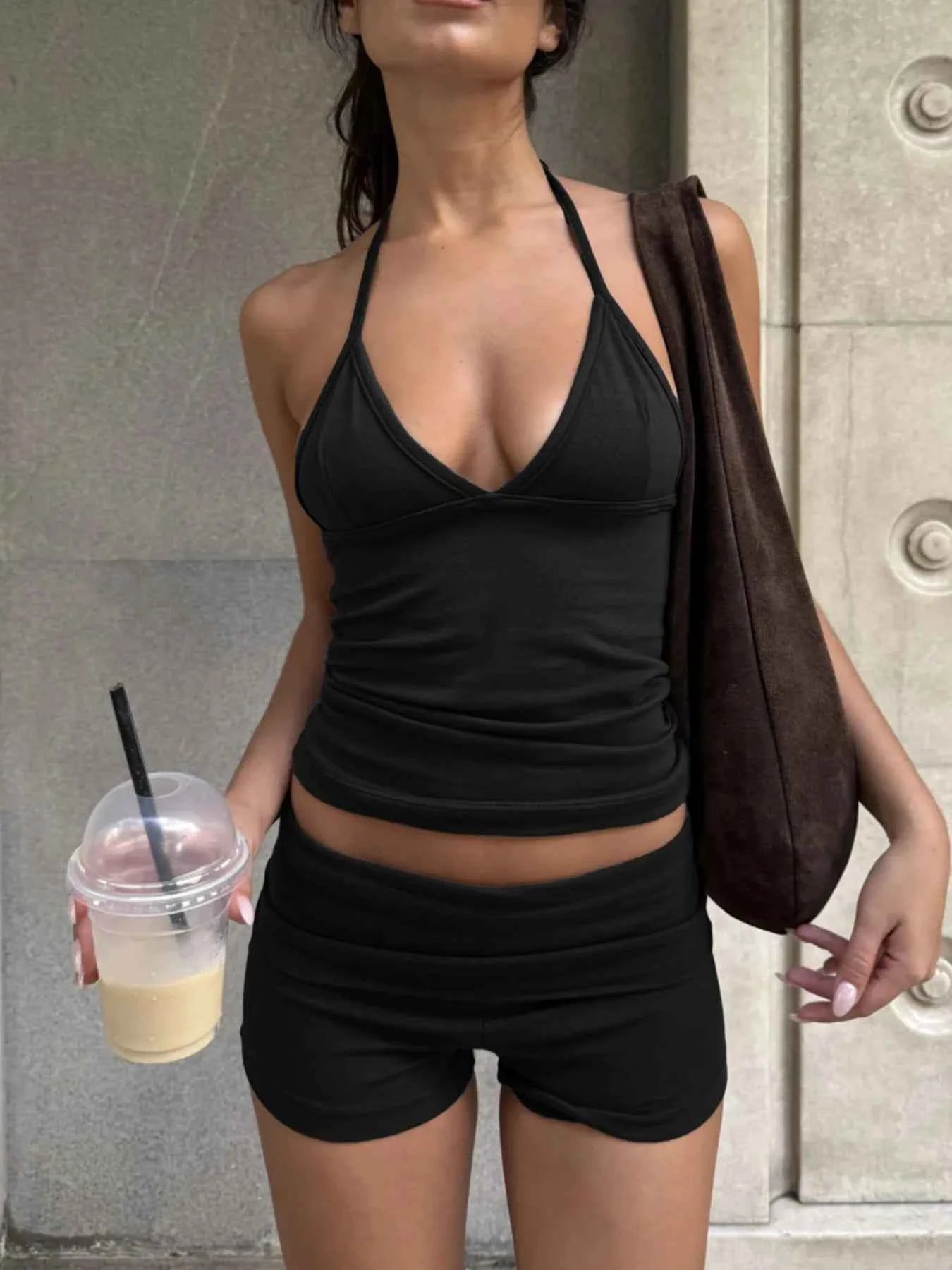 Halter Neck Cami and Shorts Set 4264b416-93c6-4e8b-9559-51ab3431eac8-Max-Origin