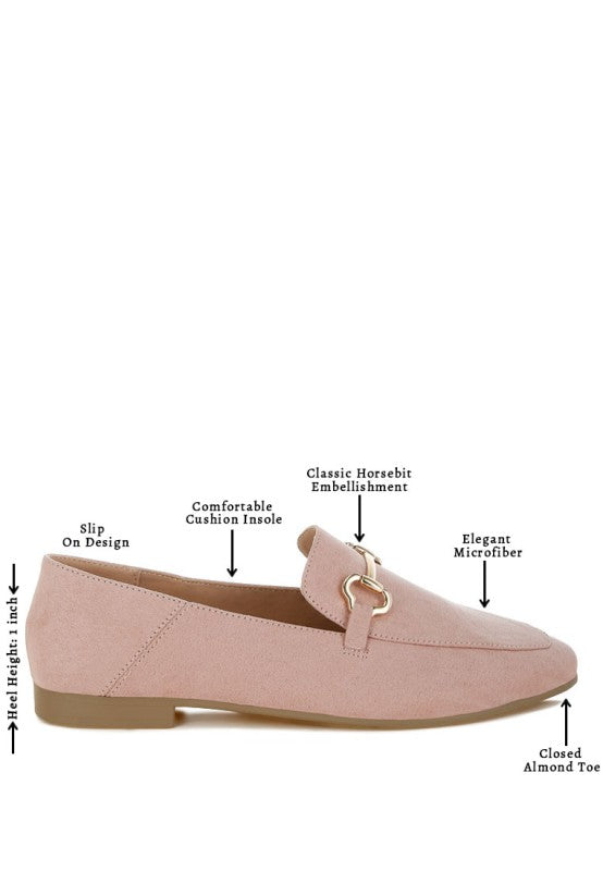 Noltas Horsebit Embellished Flat Loafers 42790990-487f-4eef-8350-867b69ec7cbc