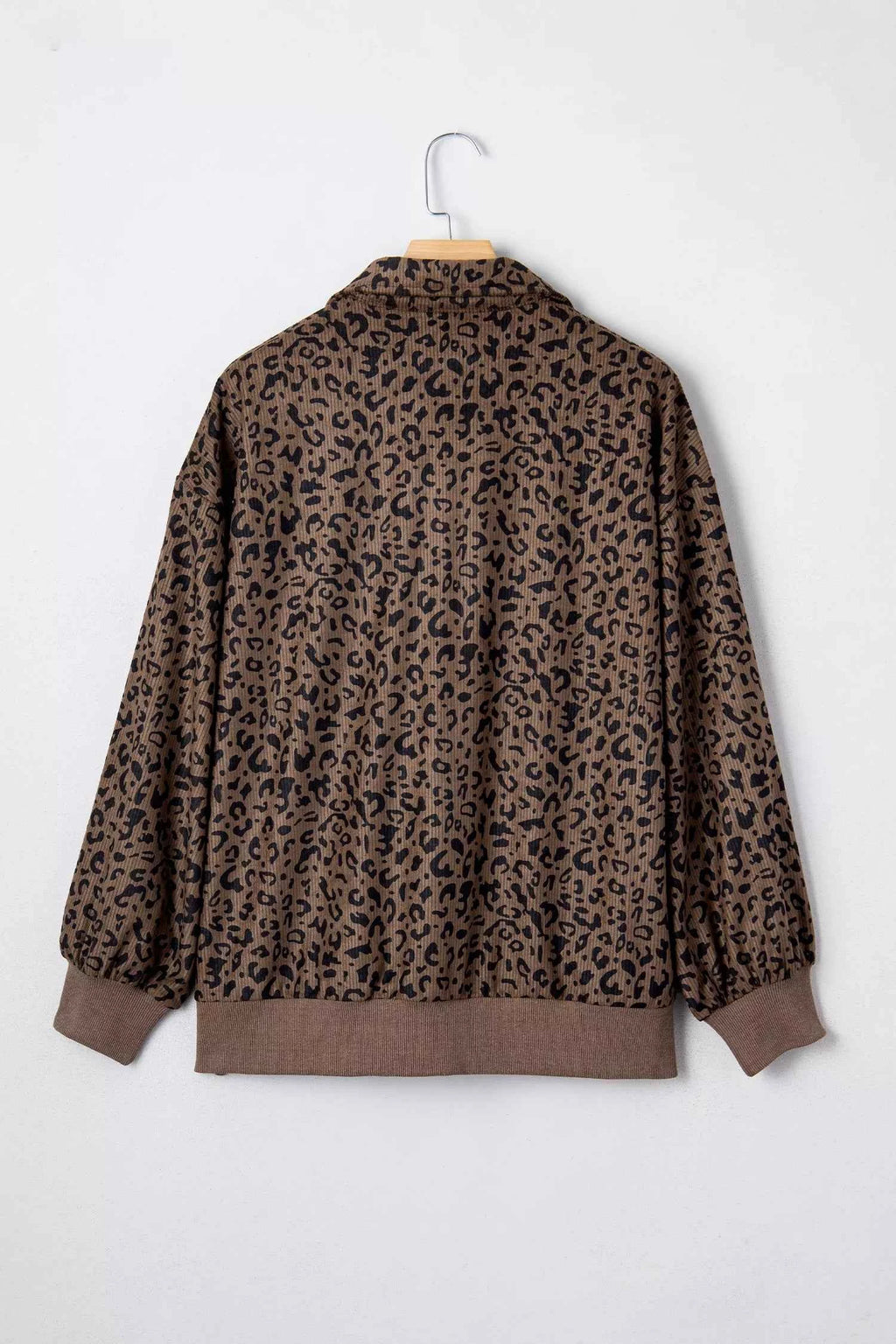Leopard Print Quarter Zip Corduroy Sweatshirt 4294a7964816481e91e5a8272a4e068b-Max-Origin