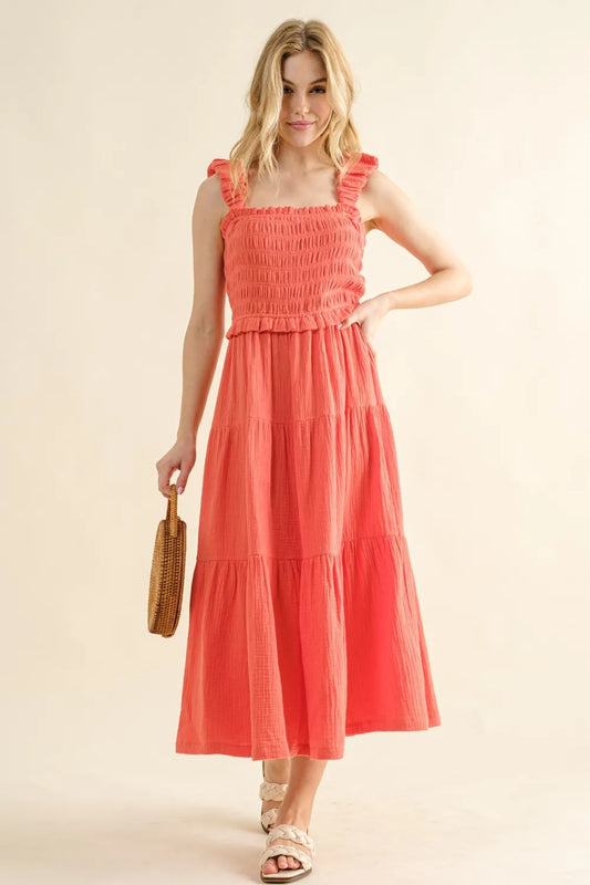 And The Why Smocked Ruffled Tiered Dress Camellia 42a03cad-6e54-4343-b174-ed3073cbd21a-Max