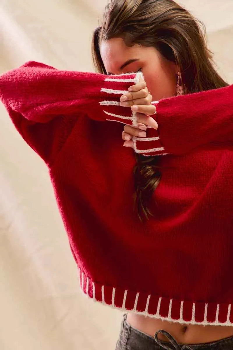 SO ME Loose Fit Christmas Holiday Sweater 42ab21c7ac83465bb34093a603ea05dc-Max-Origin