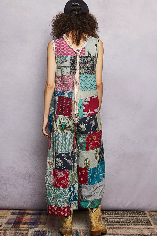 Sleeveless Patchwork Wide Leg Jumpsuit 42d49f33-137f-44f4-8c83-840a7d0fca25-Max-Origin