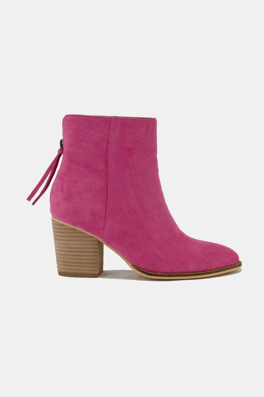 Beast Fashion Suede Point Toe Ankle Booties Cerise 42e6f4a2-7ba1-4be2-b467-e3043f82b7e1-Max