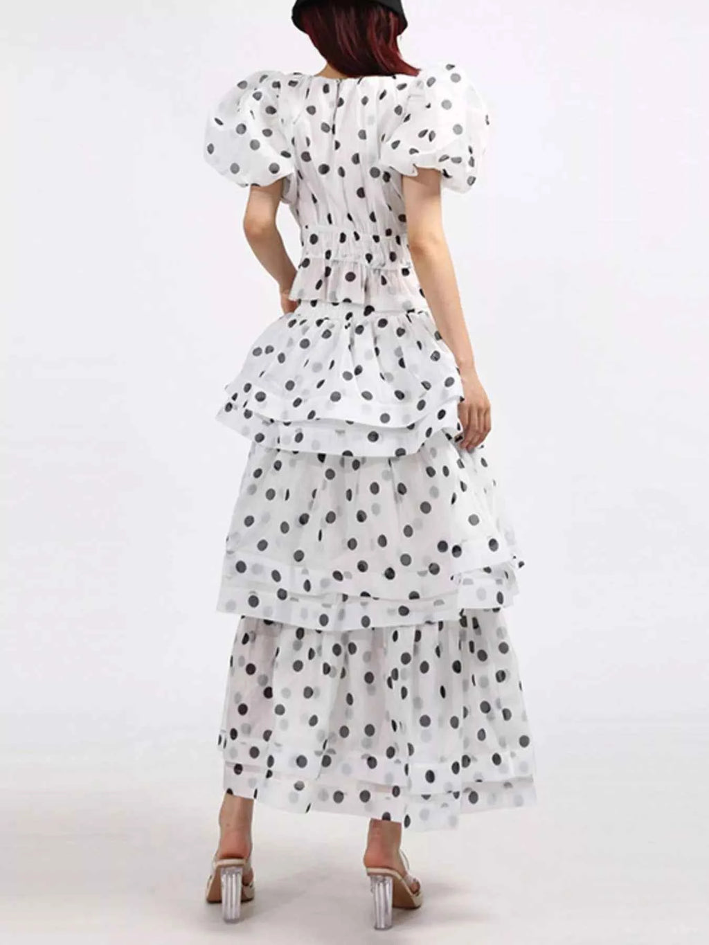 Polka Dot Puff Sleeve Top and Skirt Set 430c4a95-00d0-4f33-9fd6-ffae673410f7-Max-Origin