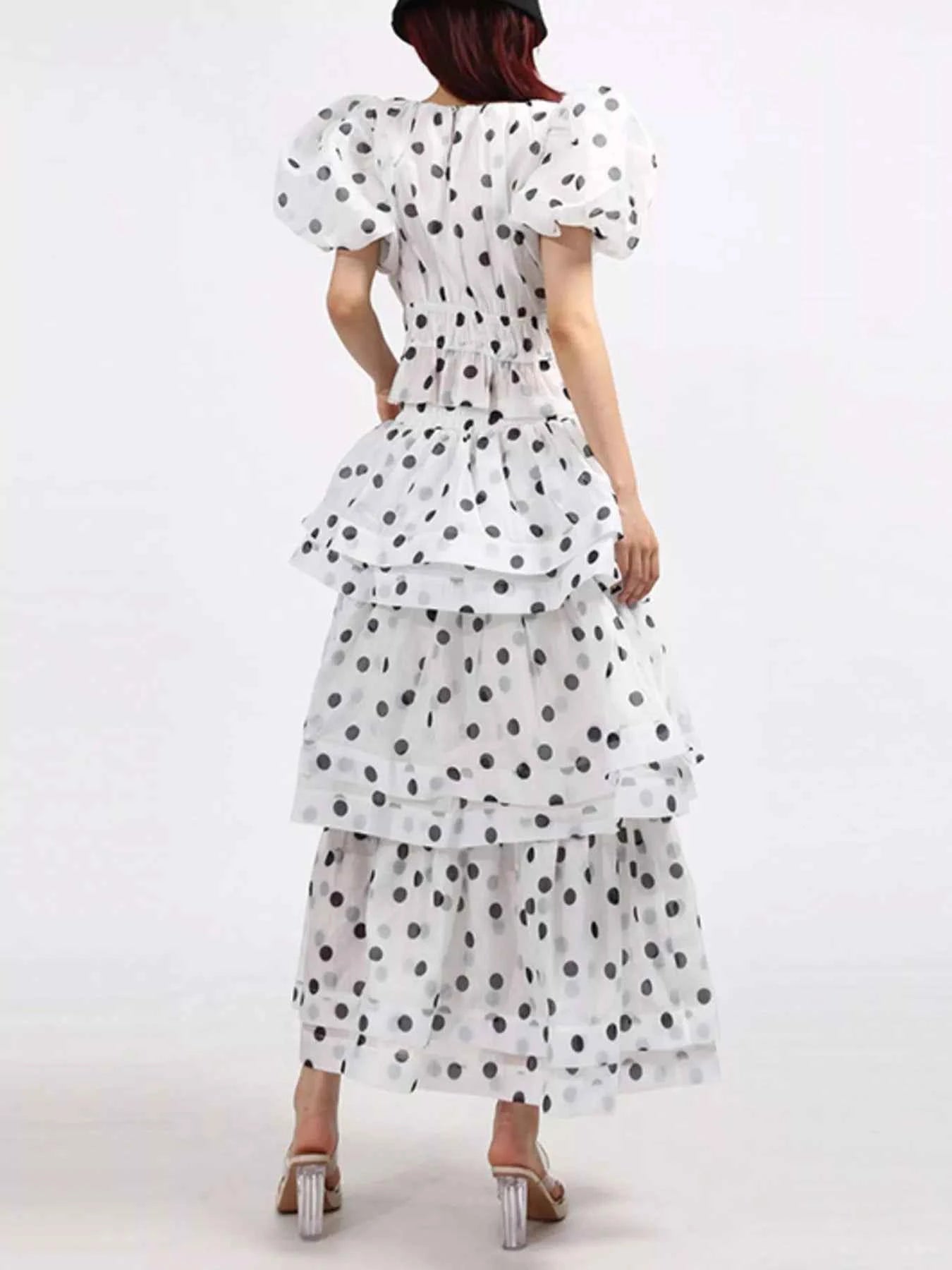 Polka Dot Puff Sleeve Top and Skirt Set 430c4a95-00d0-4f33-9fd6-ffae673410f7-Max-Origin