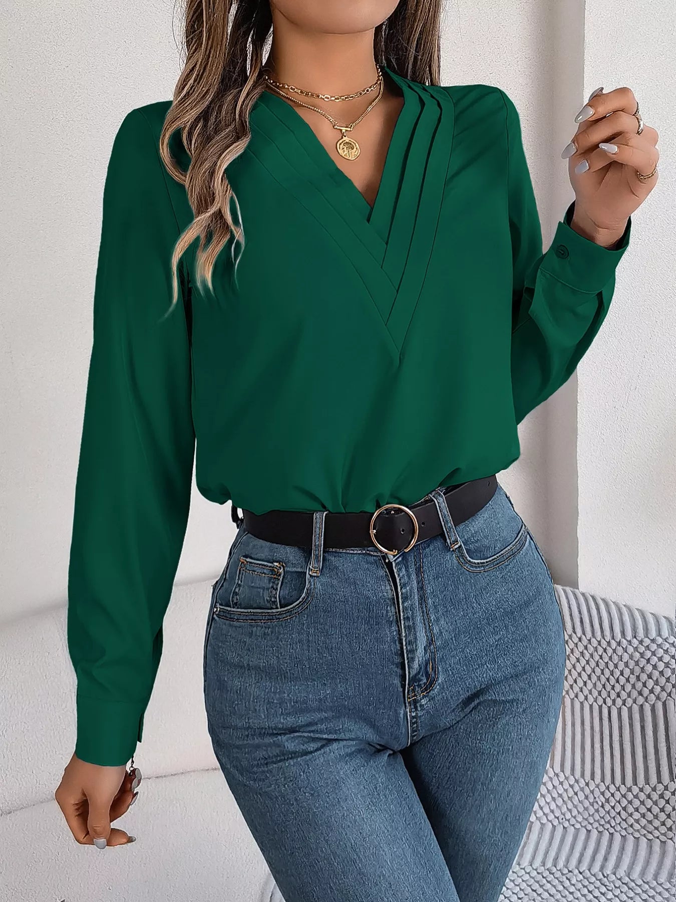 Layered V-Neck Long Sleeve Blouse 430d617c-19b7-43e5-bd6c-4f02d48f9909-Max-Origin