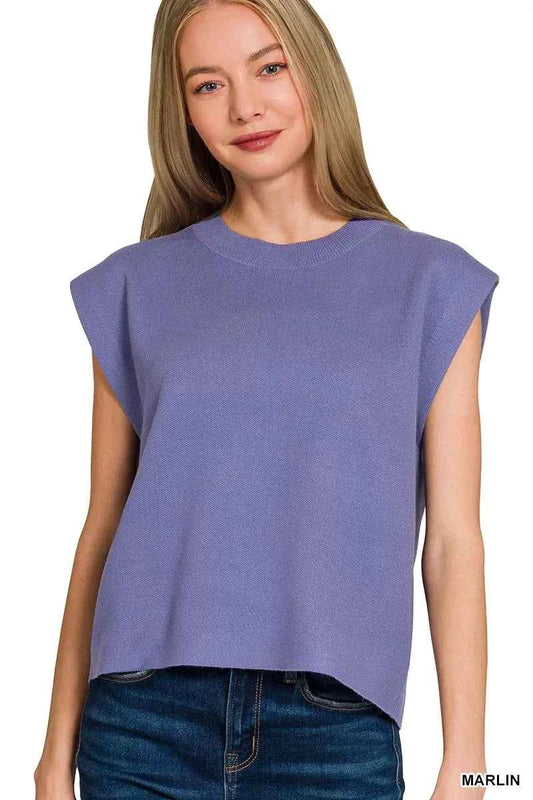 Zenana Round Neck Viscose Sweater Vest MARLIN 430e8bd9e63f4cb787e24bdb051baf07-Max-Origin