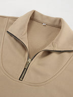 Quarter Zip Long Sleeve Top and Pants Set 4317c7fd21c948f095214a7ff6f3bd1a-Max