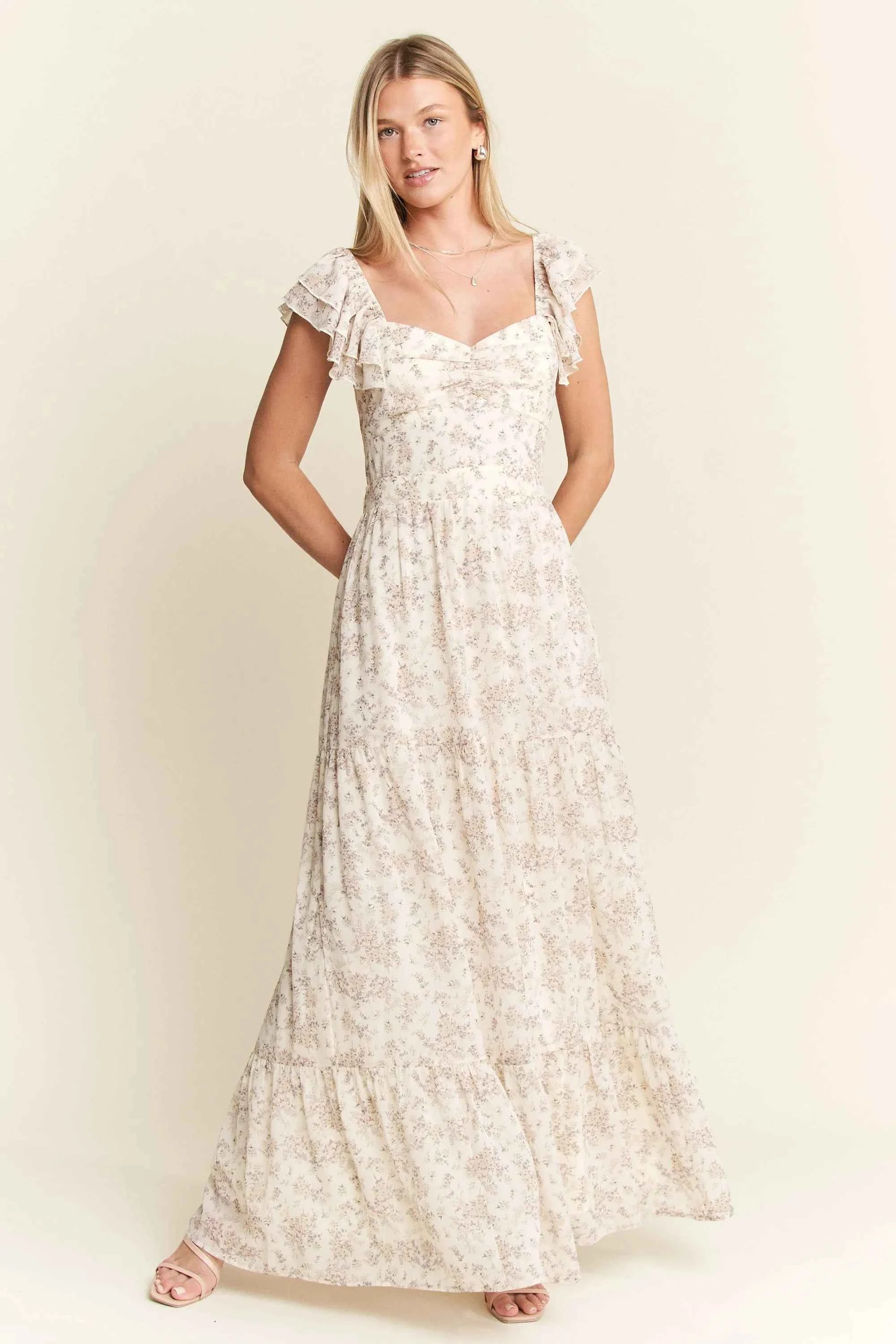 Jade By Jane Full Size Ruffle Sleeve Tiered Maxi Dress Plus Size IVORY 431faa579dd24c2899f1abf86e3c583c-Max-Origin