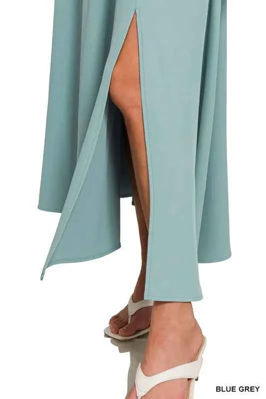 Zenana Heavy Woven Span Crop Tee & Skirt Set 43292eda57f3488abb9f67461b1e81e9-Max-Origin