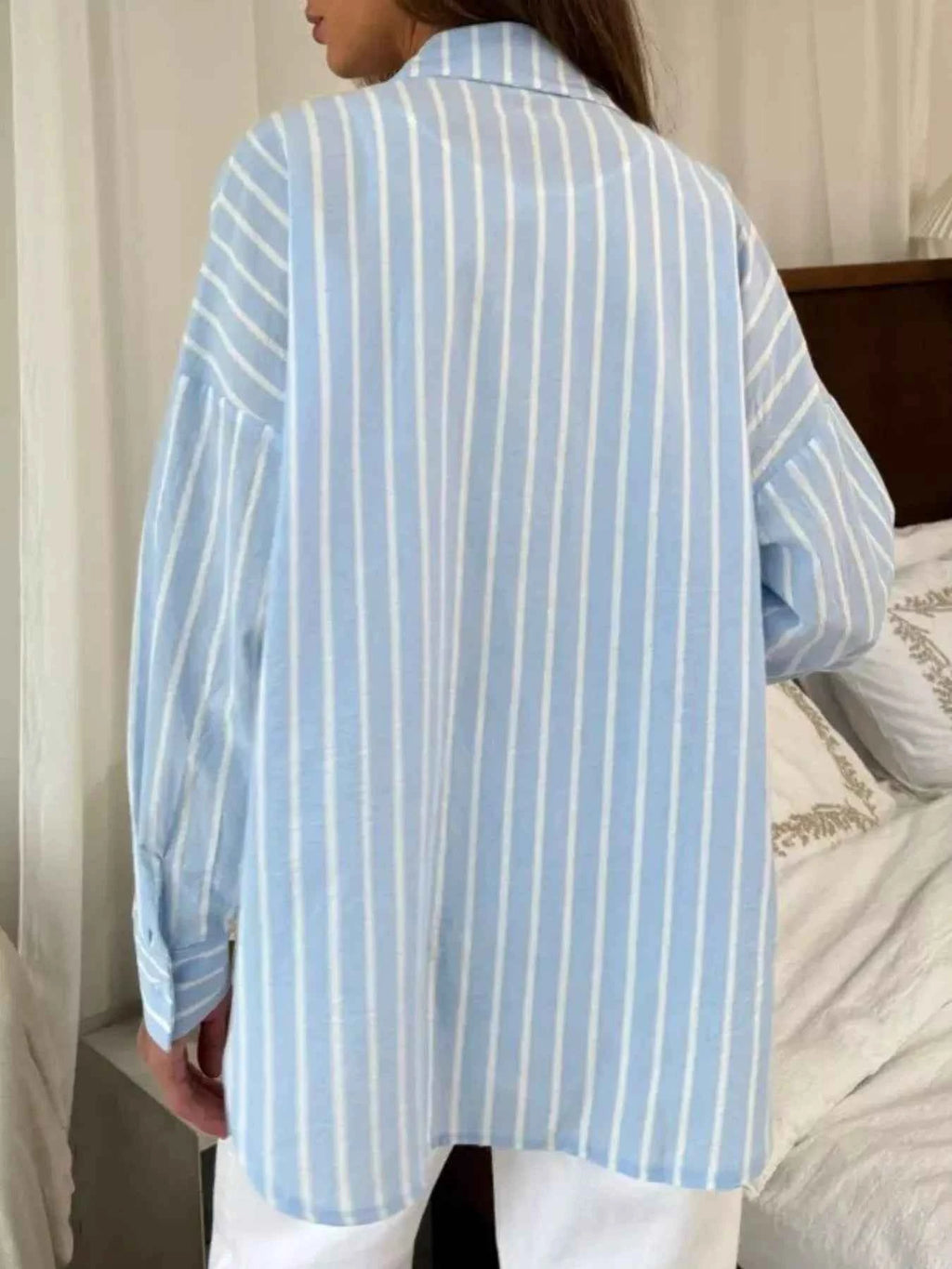 Striped Oversized Button-Down Shirt 43790302-487a-4170-8c53-9d9e2c8b17f1-Max-Origin