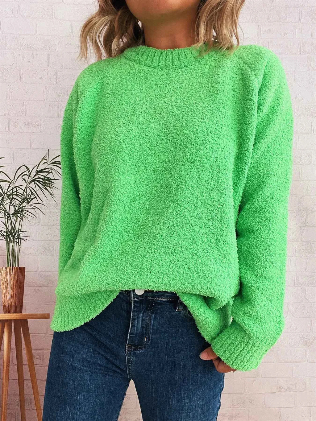 Round Neck Raglan Sleeve Sweater 43816773c4e74e95bb5a14c94b9301c9-Max-Origin