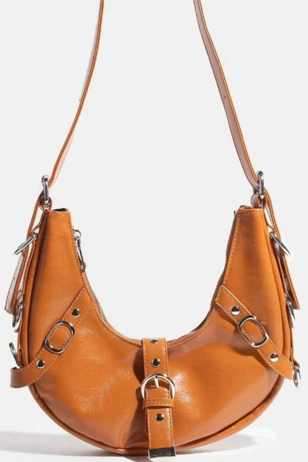 Fame Multi Belt Strap Accent Shoulder Bag 43ac3d3b-4efc-40bf-bc9f-84354e085259-Max-Origin