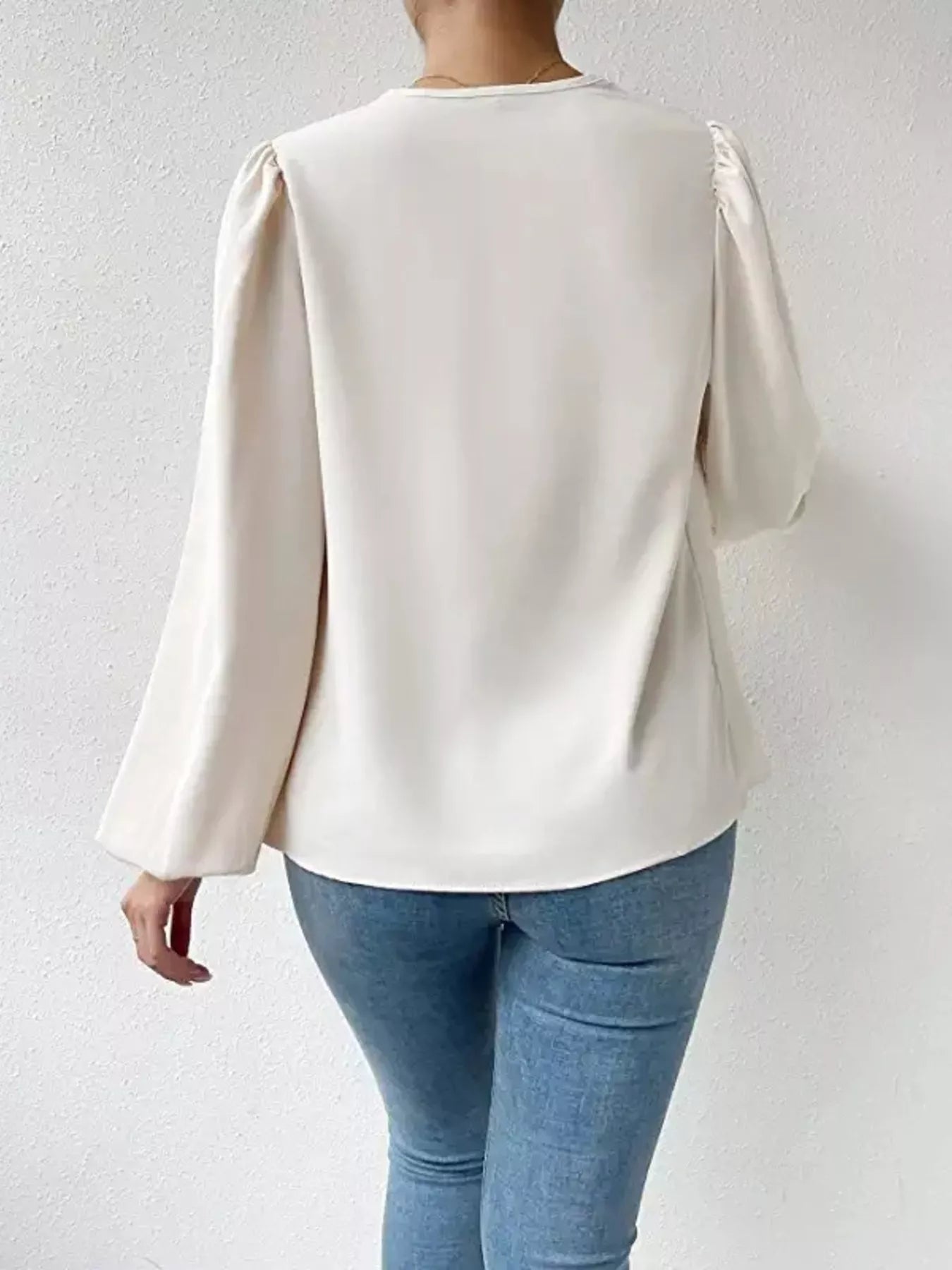 Full Size Cowl Neck Balloon Sleeve Blouse Plus Size 43c7da0ecde24d9ca7c9f6314bff694d-Max-Origin