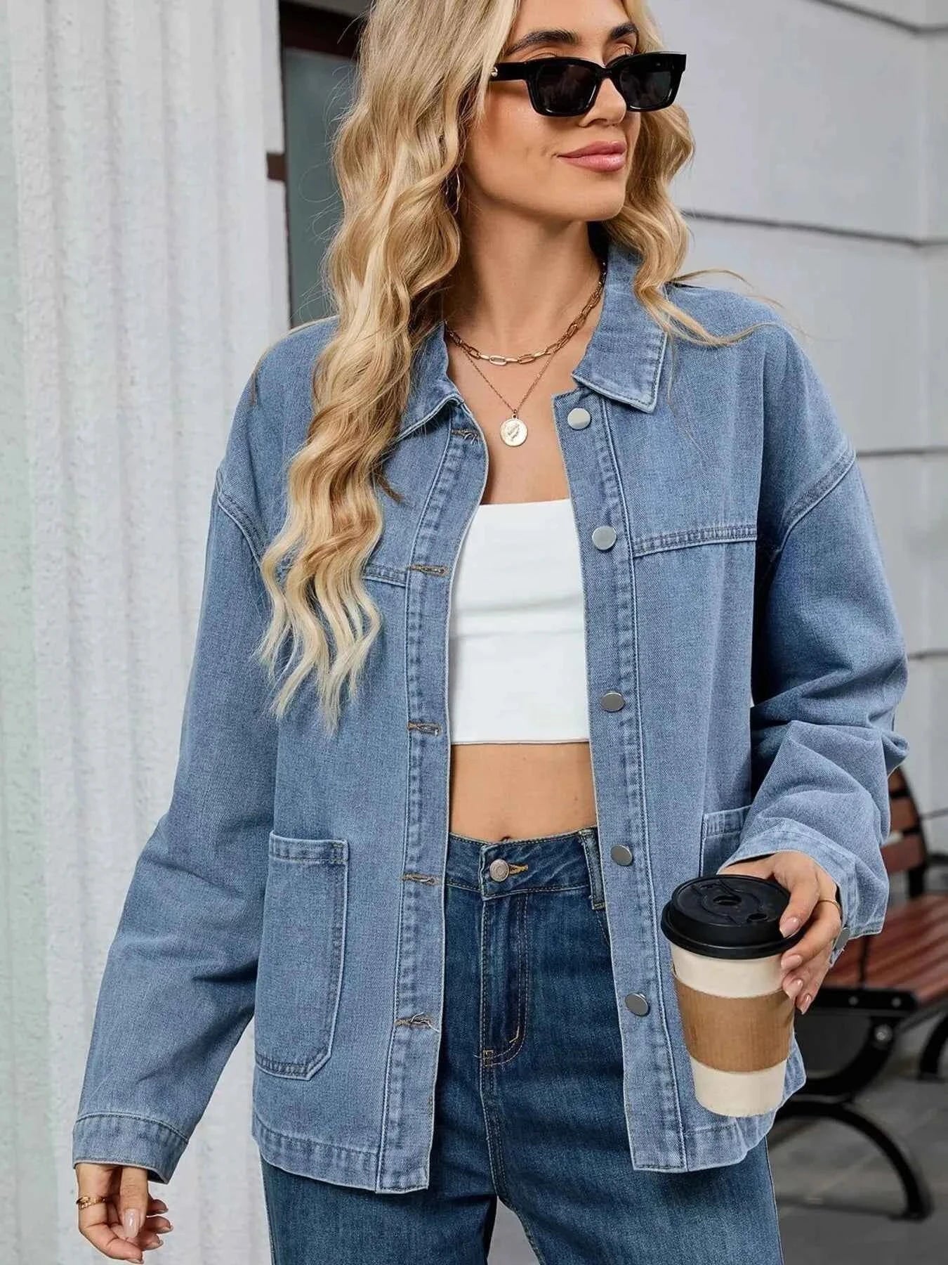 Washed Oversized Button Down Denim Jacket 43f5a333603c46cc8f9892fc5fde6dd4-Max-Origin