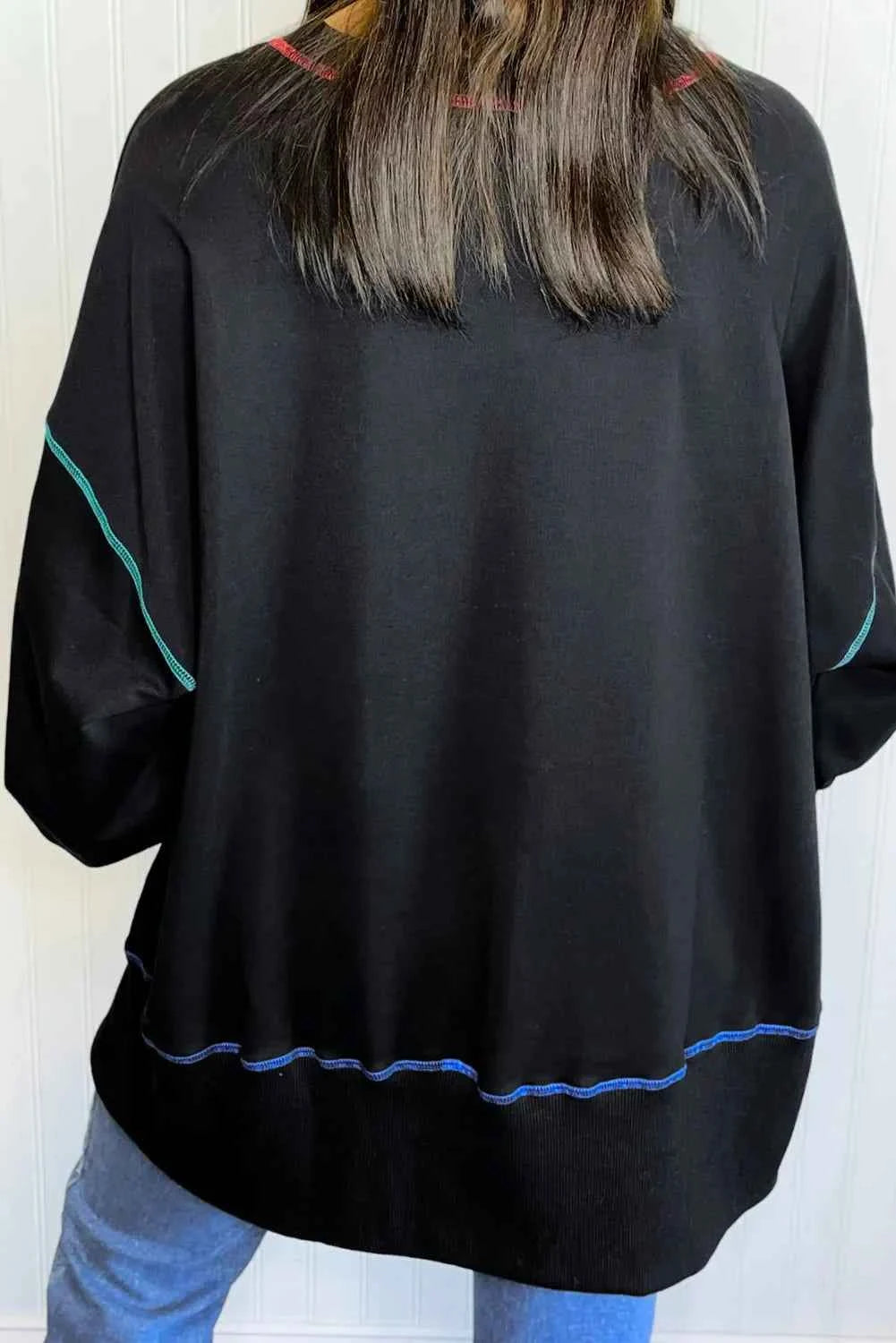Pumpkin & Flower Graphic Long Sleeve Sweatshirt 440bd773-821d-4f15-bcdb-f645badcafe1-Max
