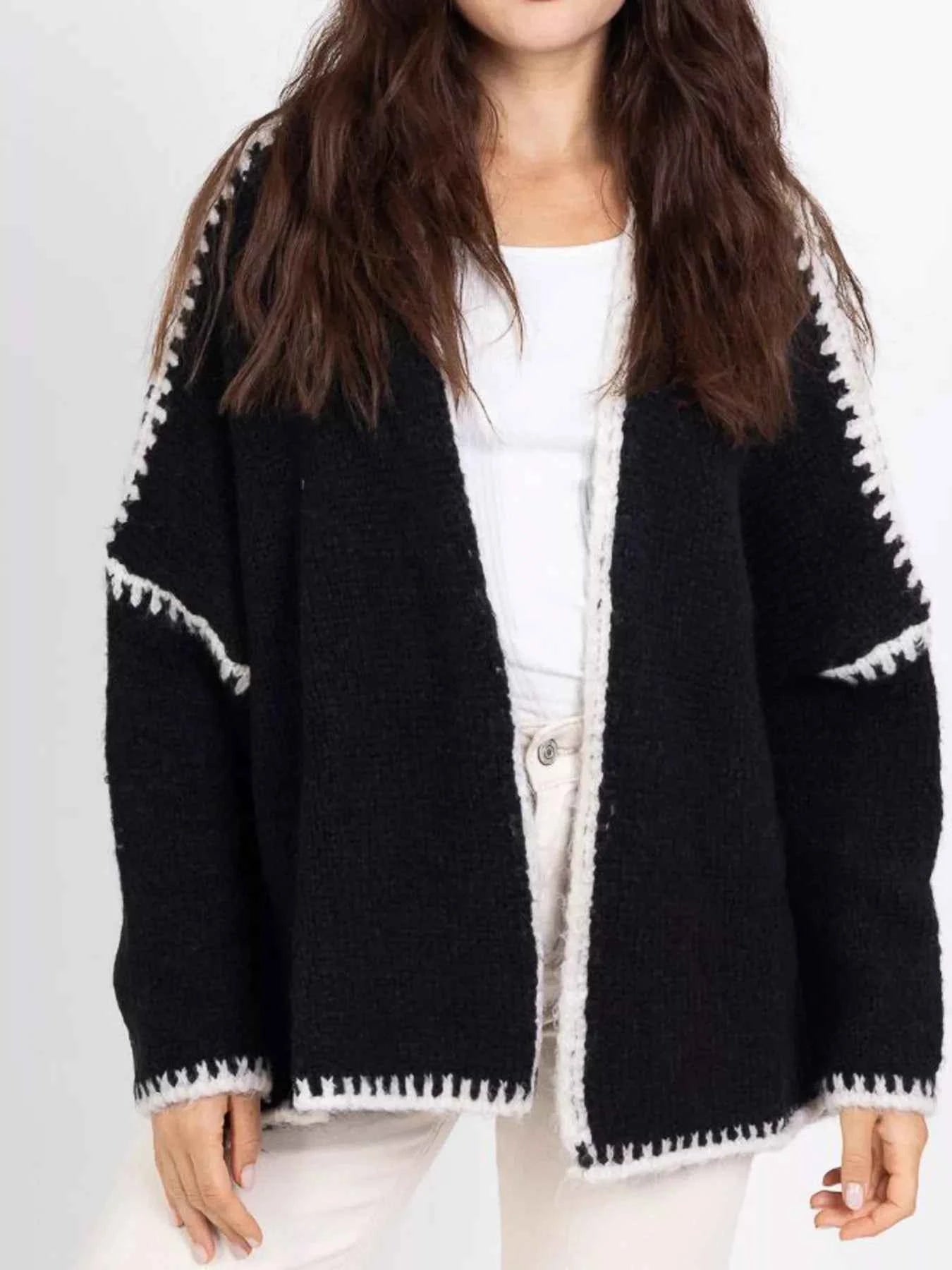 Contrast Trim Open Front Cardigan 440fb9b101dd4cbab8c26c4052beff23-Max-Origin