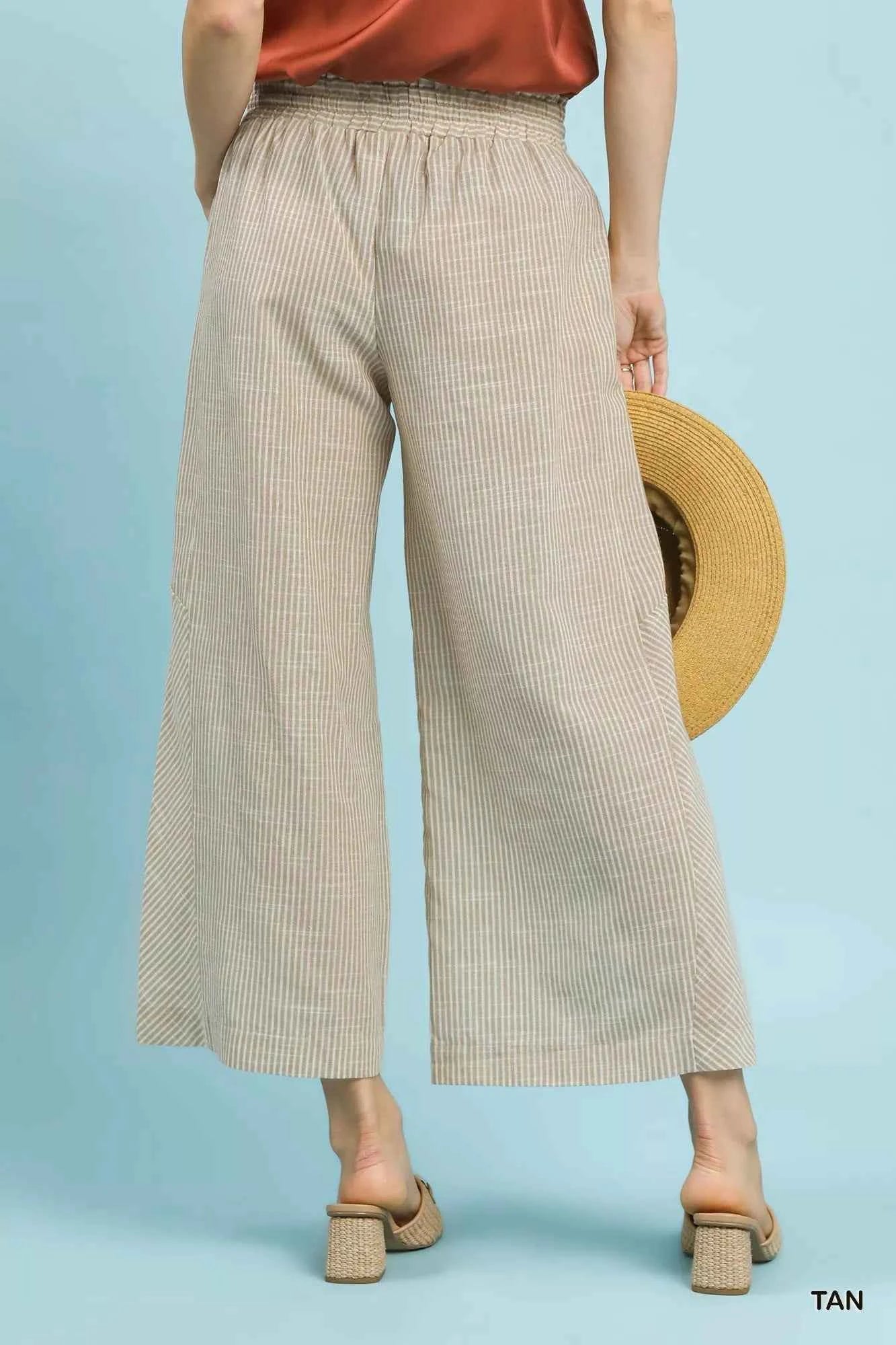 Umgee Linen Blend Striped Wide Leg Pants 44344017-47fd-4abb-909f-5d628f51ae40-Max-Origin