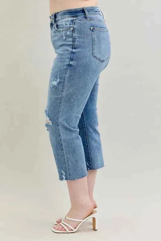 Judy Blue Full Size High Waist Destroy Crop Wide Leg Jeans Plus Size 443e4a35-a3cc-4cd4-90be-b340de30527e-Max-Origin