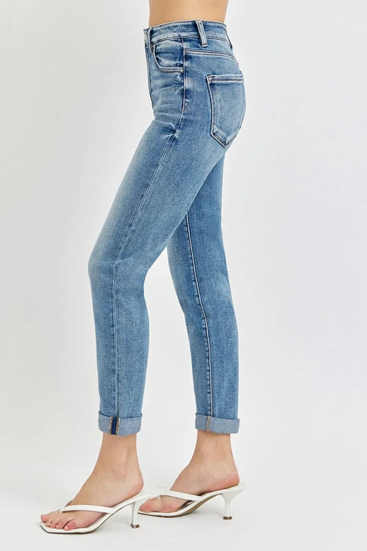 Full Size High Rise Cropped Roll Up Jeans 443ee5d2-75ed-447c-b012-b9e2ece91098-Max