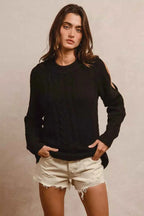 BiBi Twist Knitted Open Shoulder Sweater 44607d7e-b4e6-42ac-be08-724c1a58a169-Max-Origin