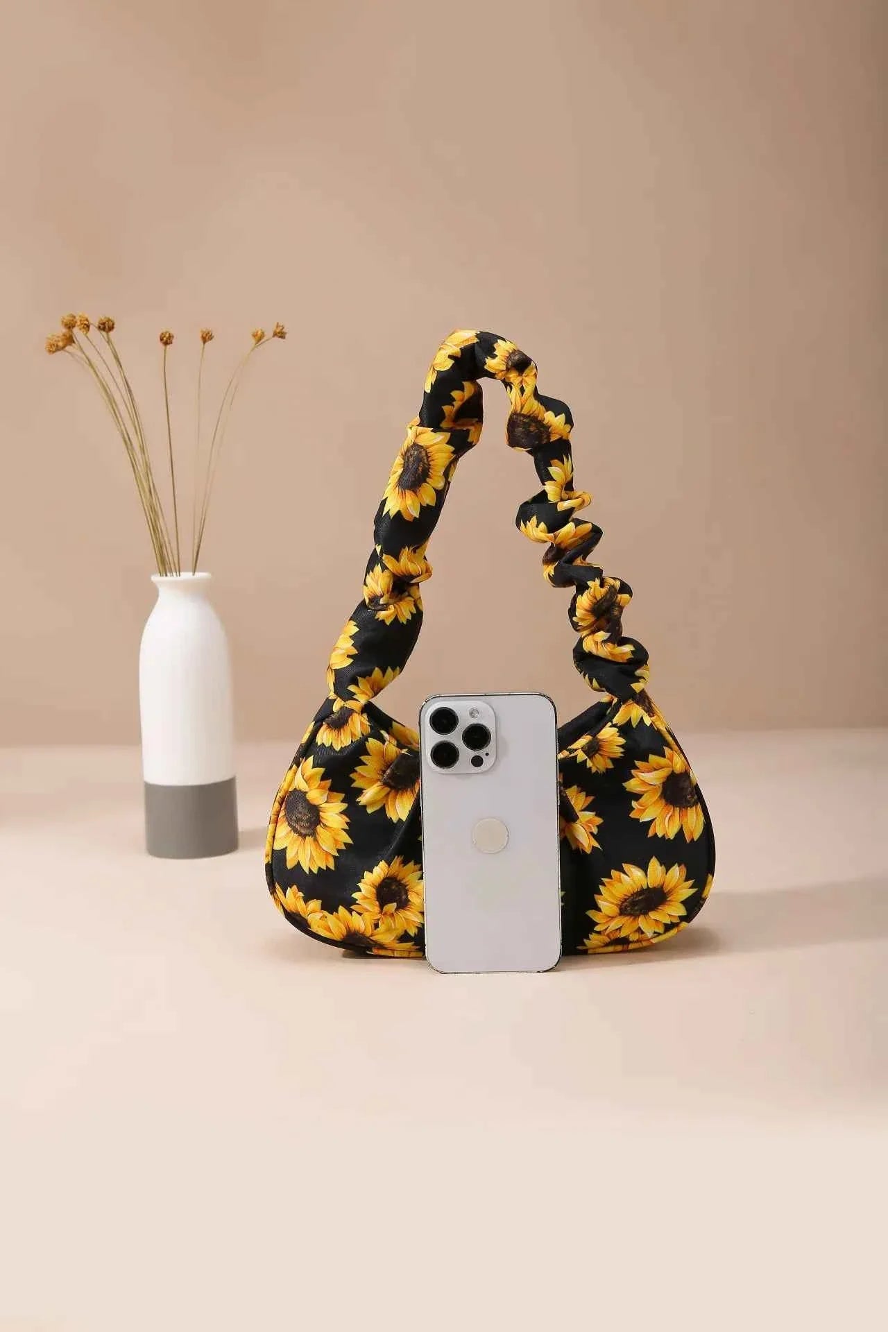 Sunflower Print Shoulder Bag 447e795bfc584abbb2c65c62addb1c02-Max-Origin