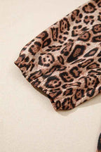 Leopard Bow-Tie Puff Sleeve Blouse 44880e2c-dc2e-42f4-abd0-0f1d764e6bf3